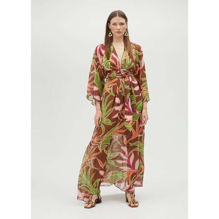 Vestito morbido con stampa floreale