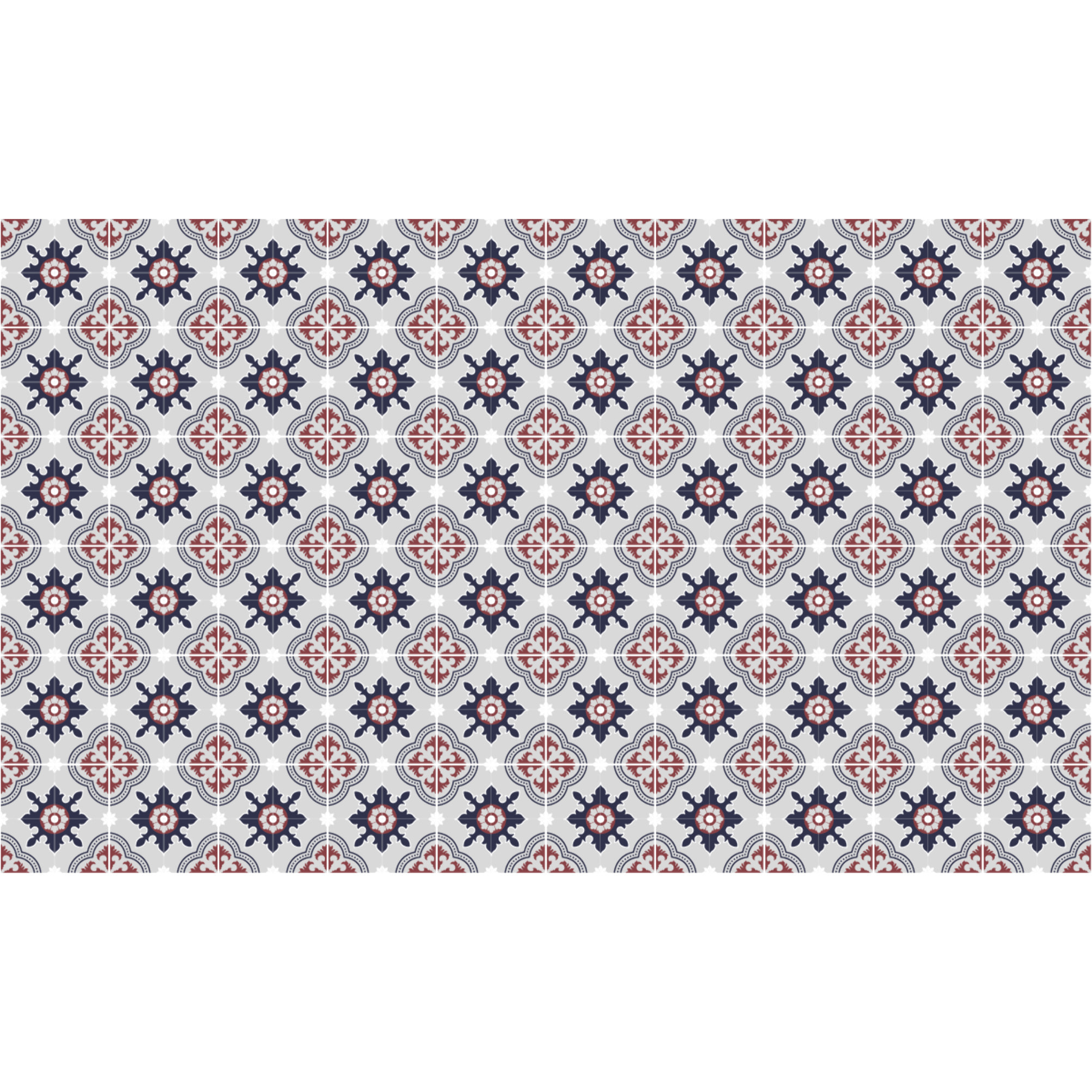 Stickers muraux - Sticker Mural Carrelage adhésif Cuisine Salle de Bain - 60 STICKERS CARRELAGES AZULEJOS ABDERA