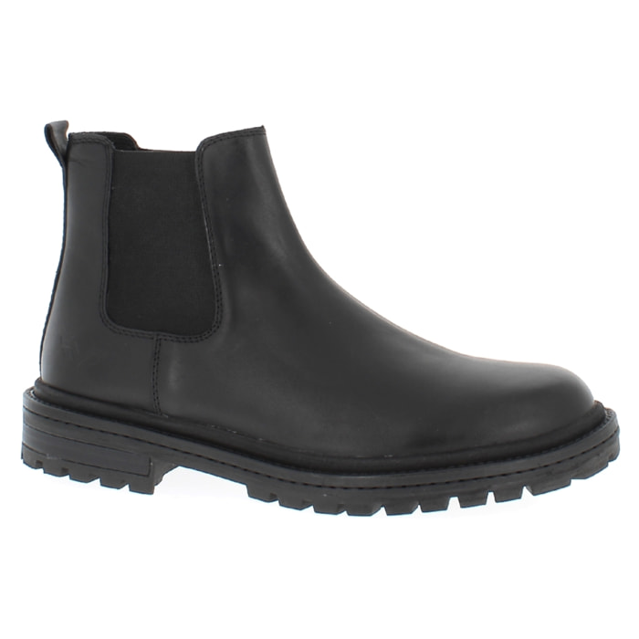 Armata di Mare Scarpe Uomo Cow Leather Chelsea Boots AMU W24K656 Black