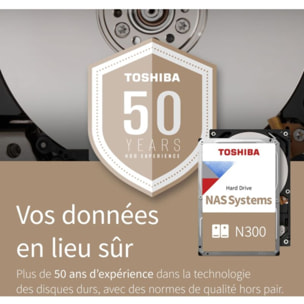 Disque dur interne TOSHIBA N300 4To NAS 512Mo