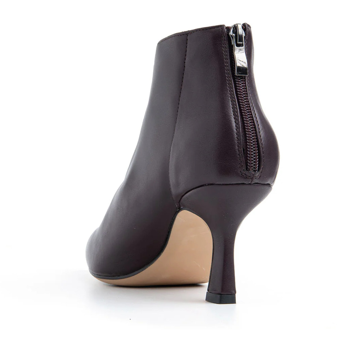 Tronchetto goffrato tacco 8 - BORDEAUX