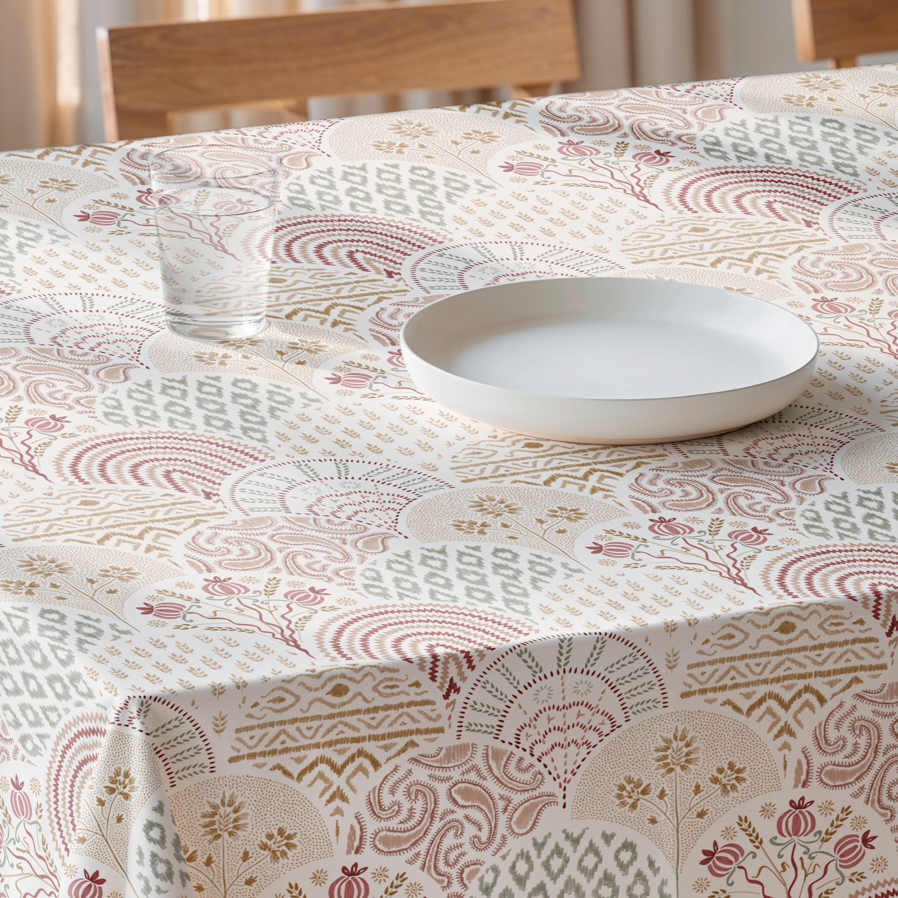 Mantel estampado antimanchas OLAIA MULTICOLOR