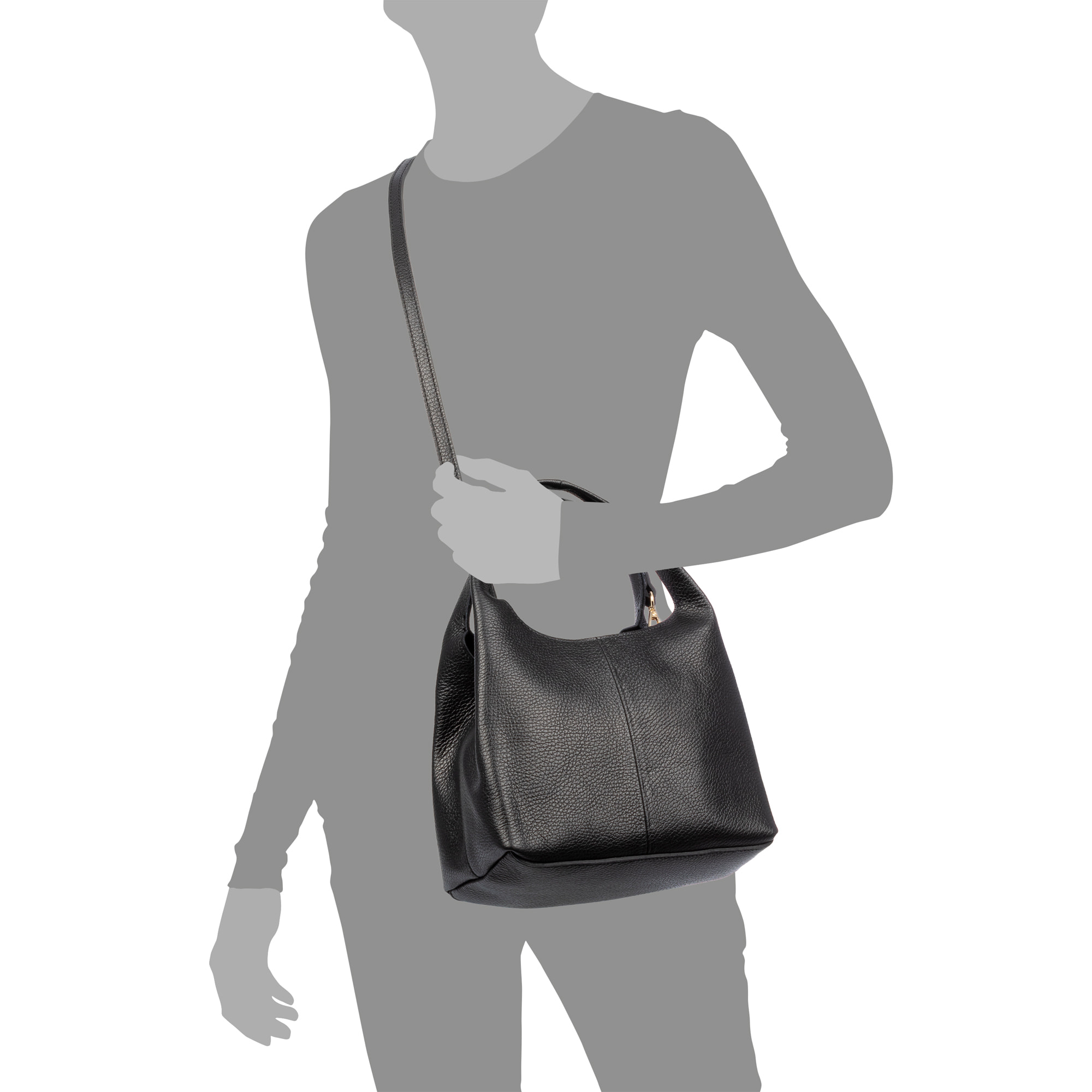 Barasso bolso de mano mujer. Piel auténtica Dollaro.