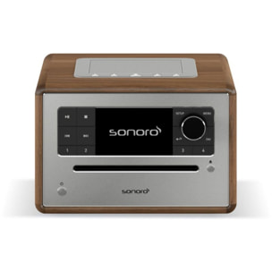 Chaîne HiFi SONORO ELITE Noyer-Argent