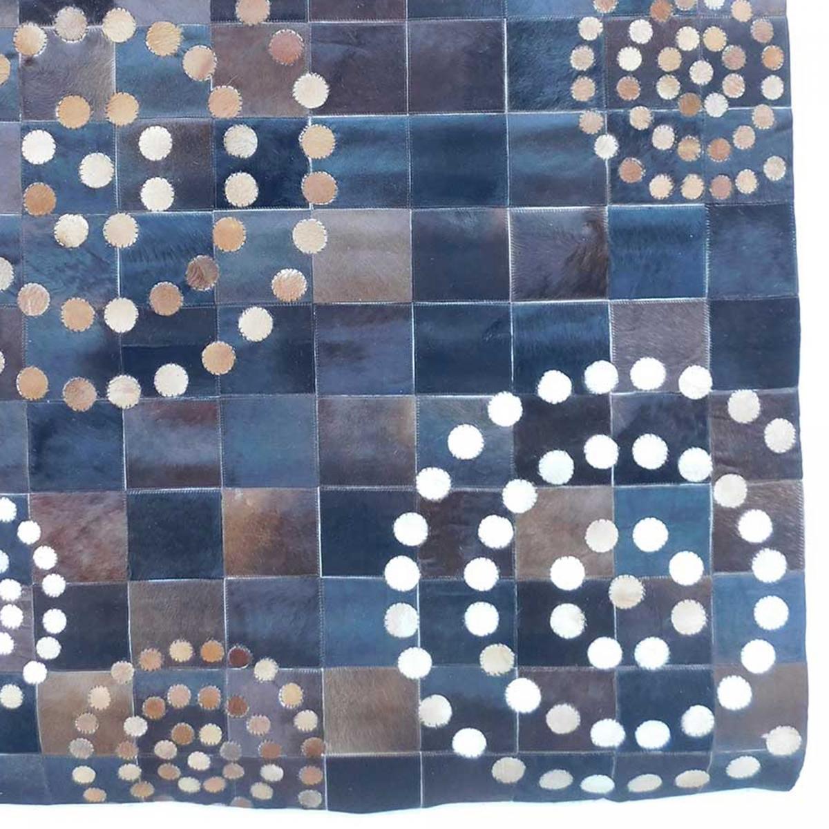 Tapis peau de vache kilim fait main FOKO