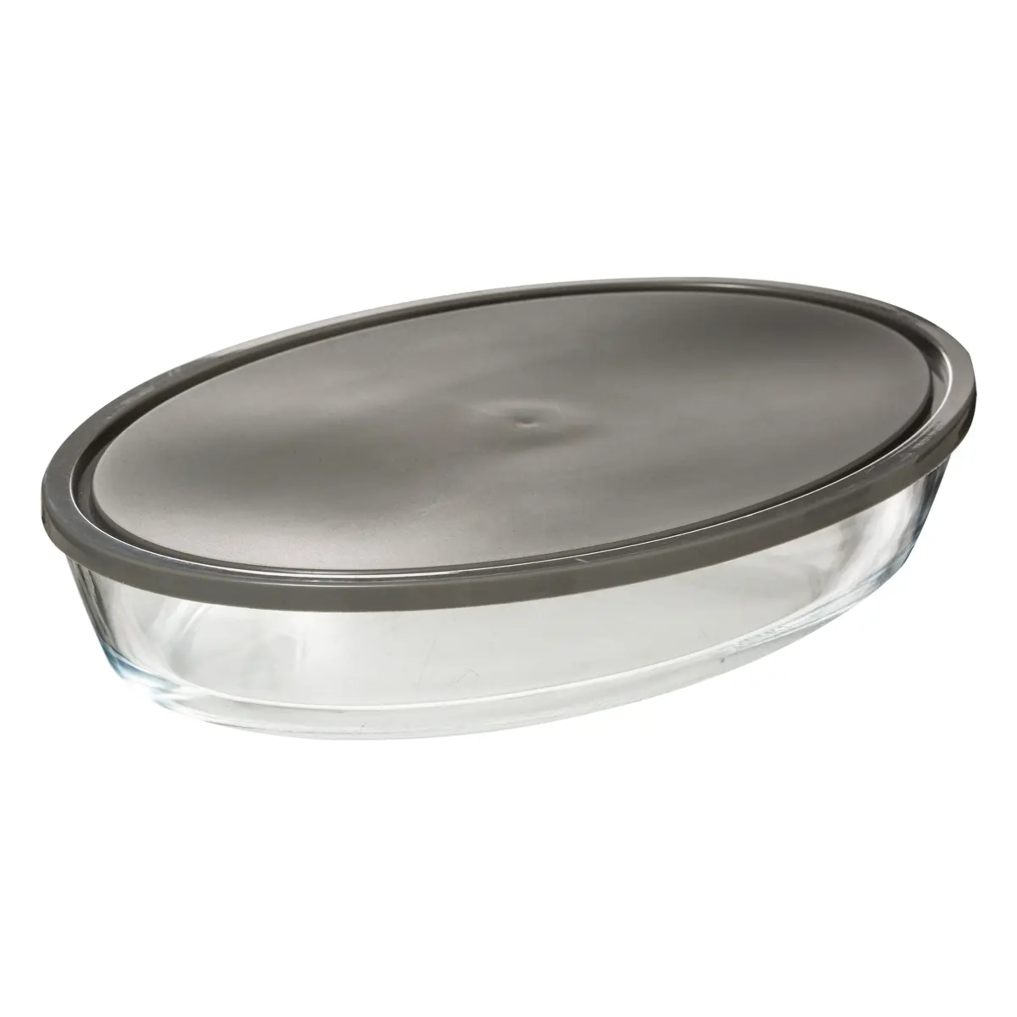 Plat ovale avec couvercle 35x24cm KeepEat