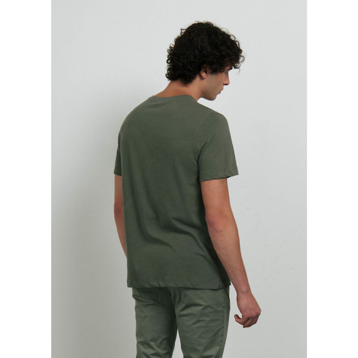 T-SHIRT VERDE MILITARE CONBIPEL