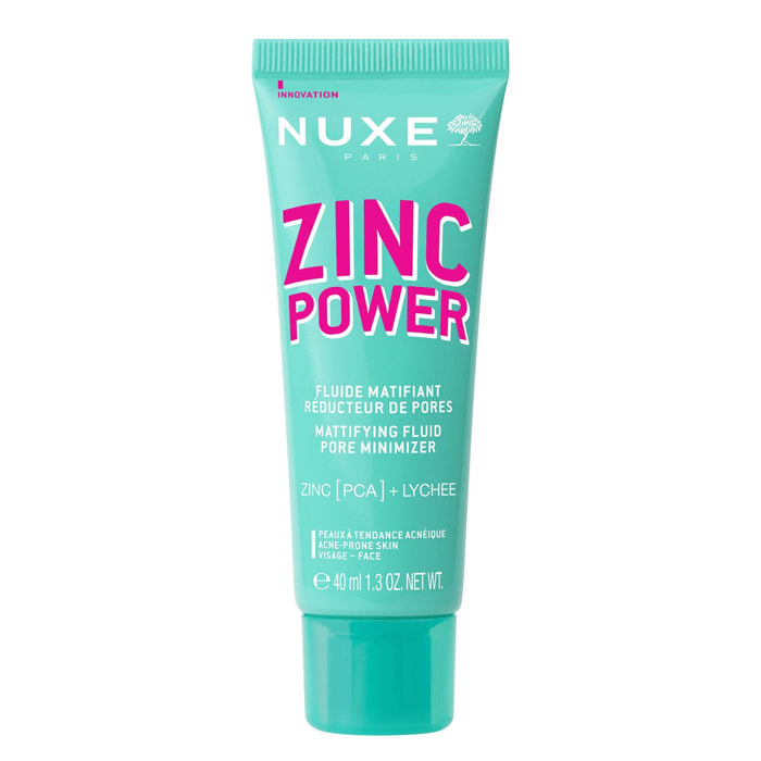 Zinc Power - Fluide Matifiant Réducteur de Pores 40 ml