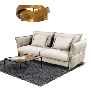 Canapé Tissu Droit Convertible Verduro - 3 Places