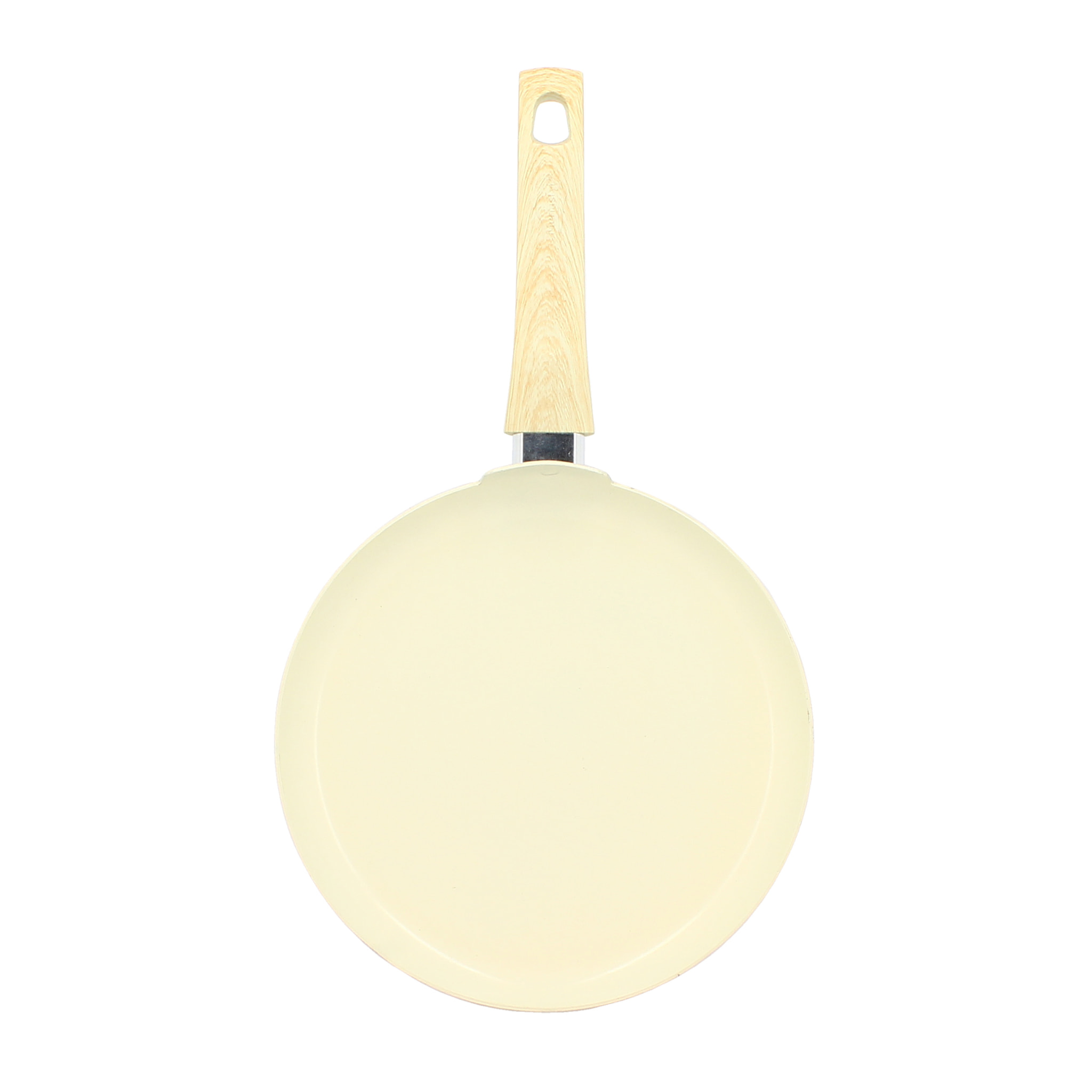 Crêpière en aluminium 26cm crème - compatible induction COLORAMA