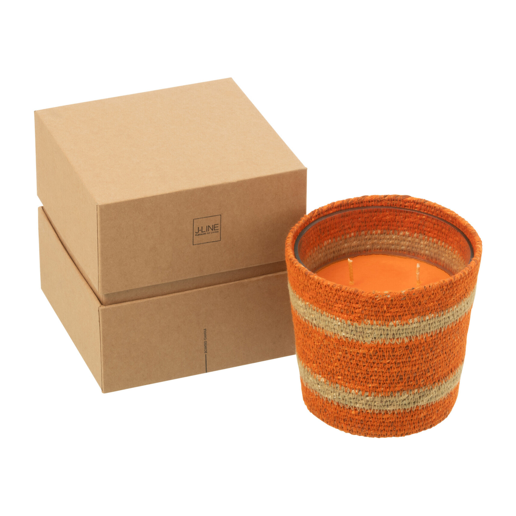 J-Line bougie parfumée Panier - Vanilla Escape - orange - small - 45H