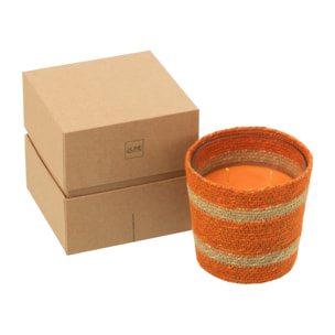 J-Line bougie parfumée Panier - Vanilla Escape - orange - small - 45H