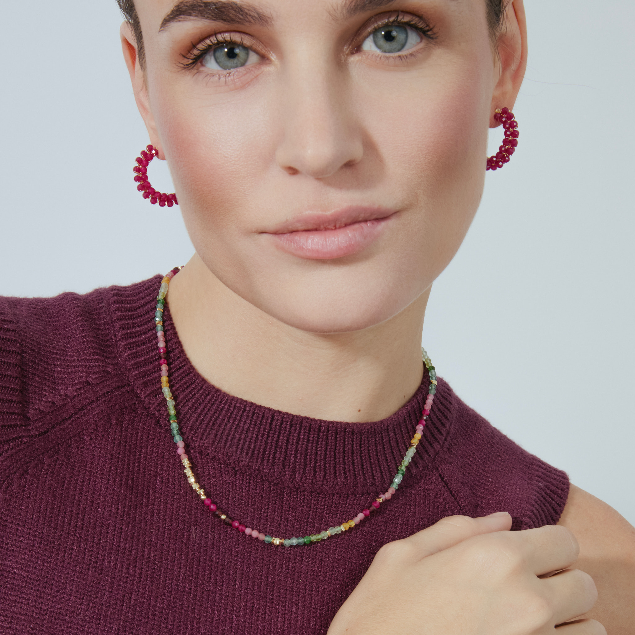 Pendientes Siran acabado oro amarillo 18k