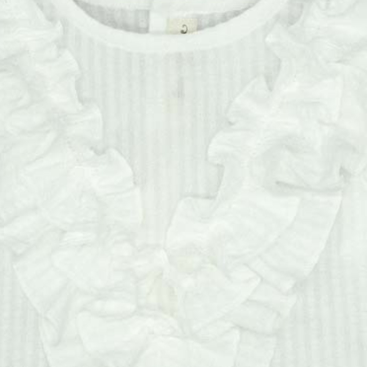 BLUSA CON DOBLE VOLANTE BLANCO