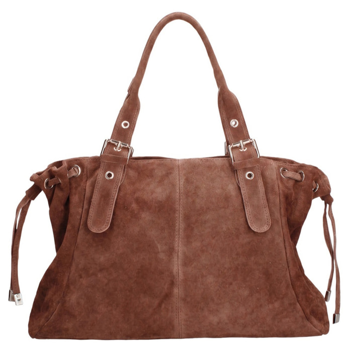 Borsa a mano da donna Made in Italy - Modello Celeste Plus - 100% pelle - 20.0 x 28.5 x 41.0 cm