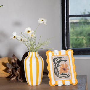 Vaso righe - 12,5xH21x12,5cm - Pezzi 3 - Bianchi Dino SpA