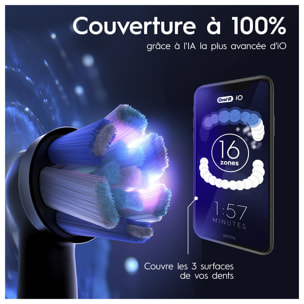 Oral-B iO 10 - Avec Etui de Voyage Chargeur - Blanche - Brosse À Dents Électrique