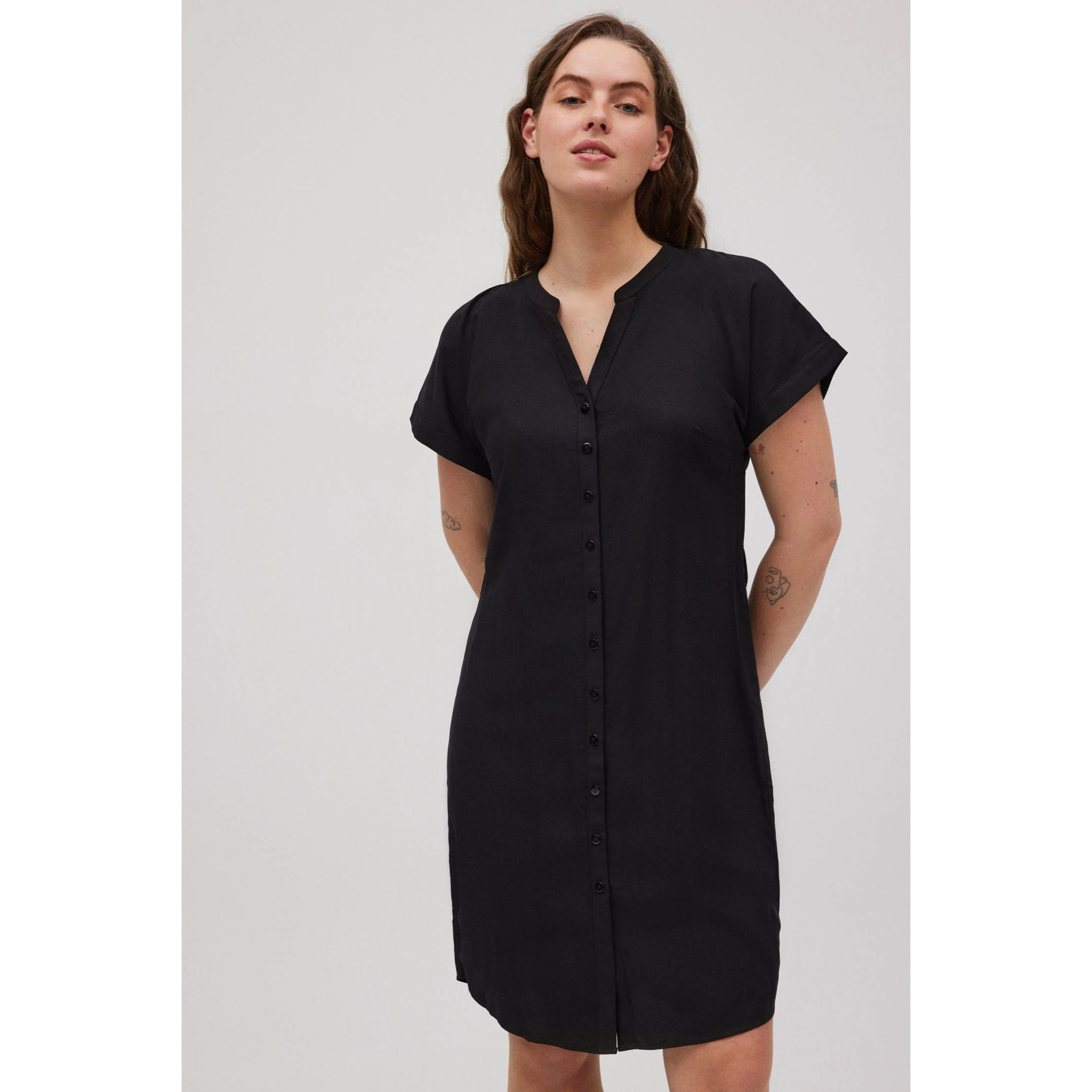 Abito chemisier midi nero