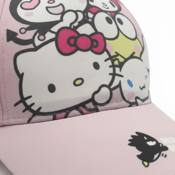 Gorra infantil ajustable Hello Kitty - Color Rosa - Talla 53cm
