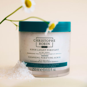 Scrub Lavant Purifiant - Shampooing Traitant Détoxifiant et Apaisant au Sel Marin