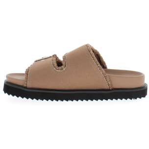 Armata di Mare Scarpe Donna Ciabatte con Doppia Fibbia AMD S61H39 Burro