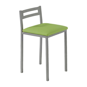 Set de 4 taburetes – Polipiel y metal