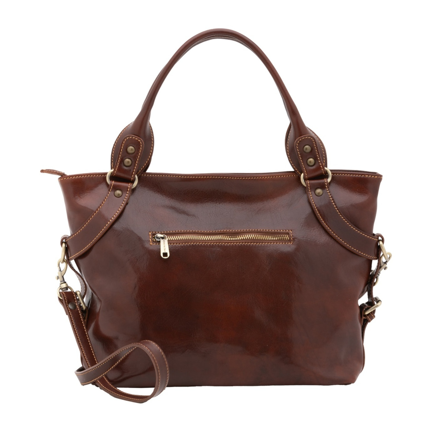 Borsa a mano da donna - Modello False - 100% pelle - 43.0 x 28.0 x 12.0 cm