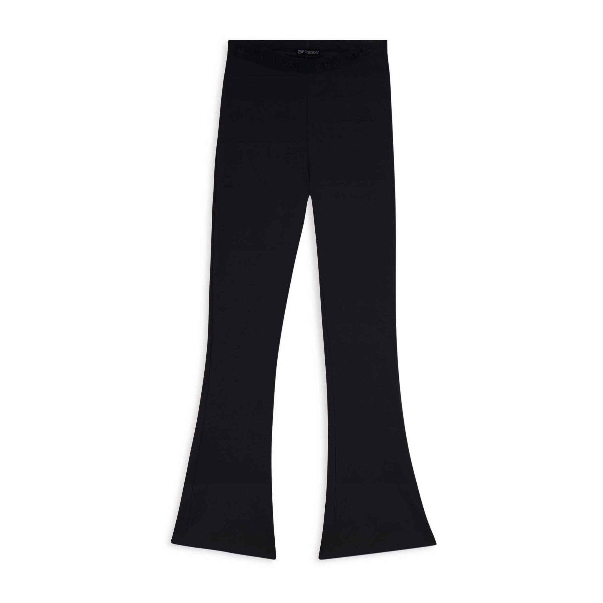 Pantaloni superflare donna vita alta