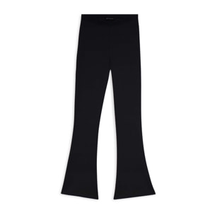 Pantaloni superflare donna vita alta