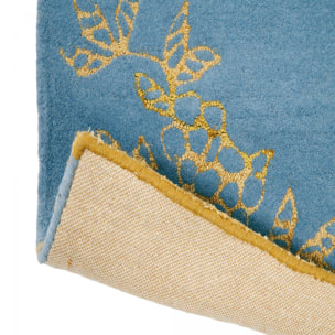 Tapis salon et chambre fait à la main en laine motif floral VAHA