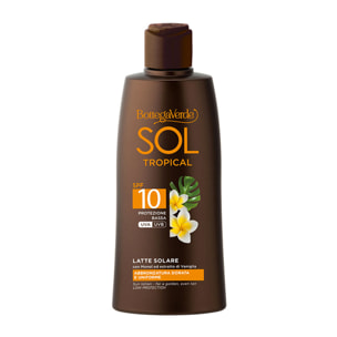 SOL Tropical - Latte solare - abbronzatura dorata e uniforme - con Monoï ed estratto di Vaniglia - protezione bassa SPF10