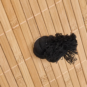 Panier à linge Stemy 48L noir et beige