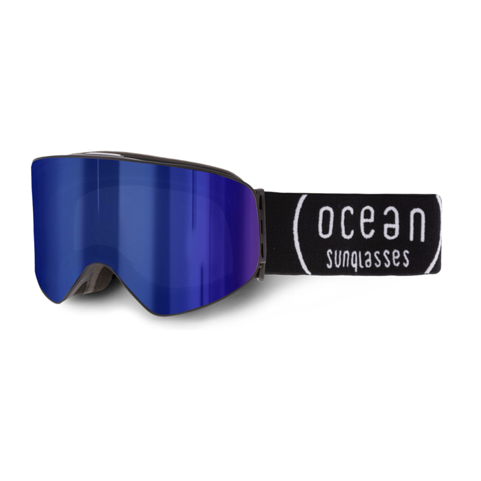 Gafas de esquí OCEAN EIRA - Negro / Revo azul con borde negro