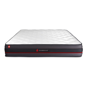 Matelas Mémoire de forme - Confort ferme et accueil enveloppant - 24 d'épaisseur, 5 zones de confort - Bien-être nuit après nuit - 2 places