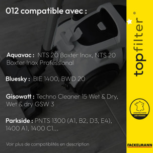 Lot de 2 sacs aspirateur Bluesky et Gisowatt TopFilter Premium
