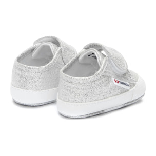 Sneakers Superga Bambina Grigio 4006 Baby Strap Lame