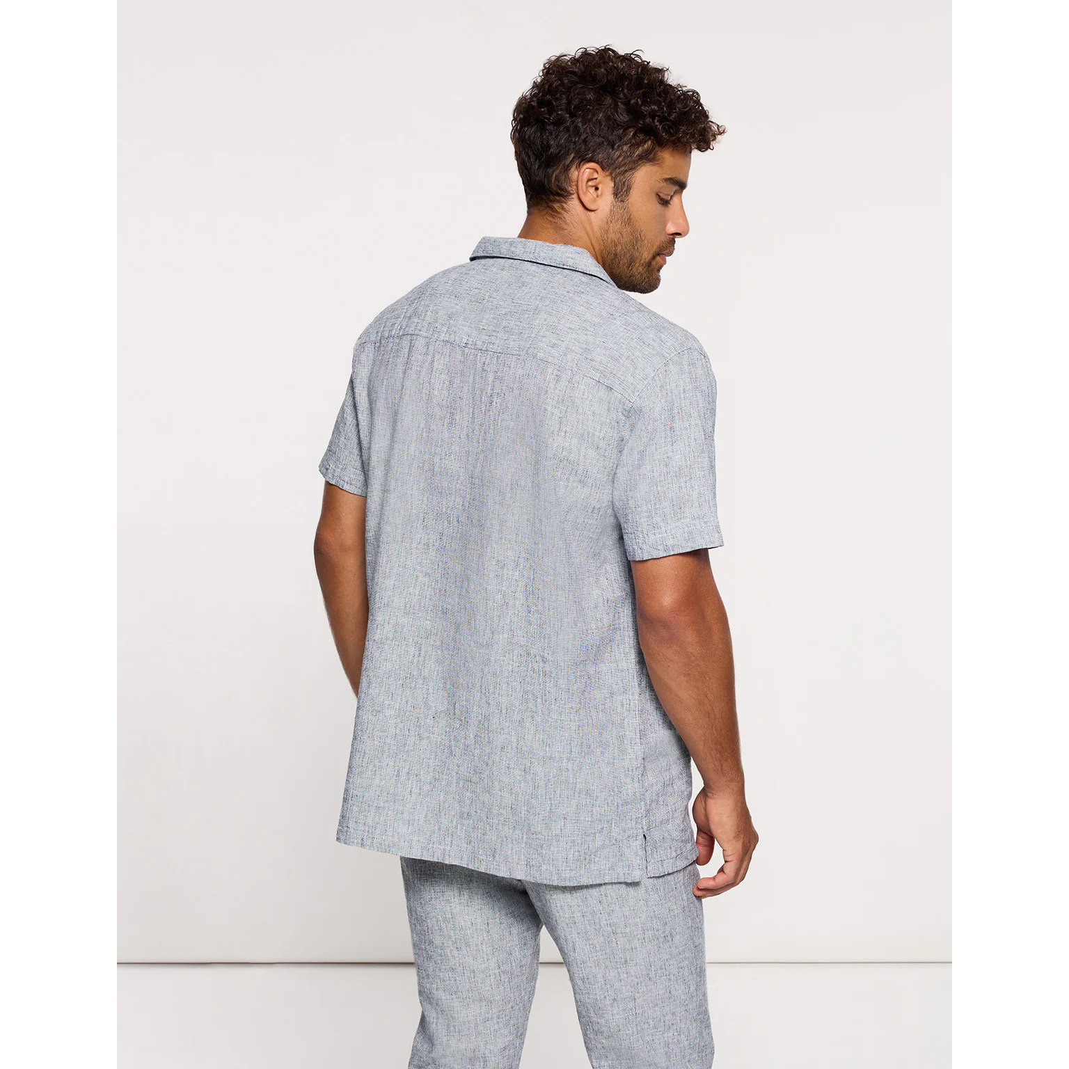 Camisa Lino Azul - Deon