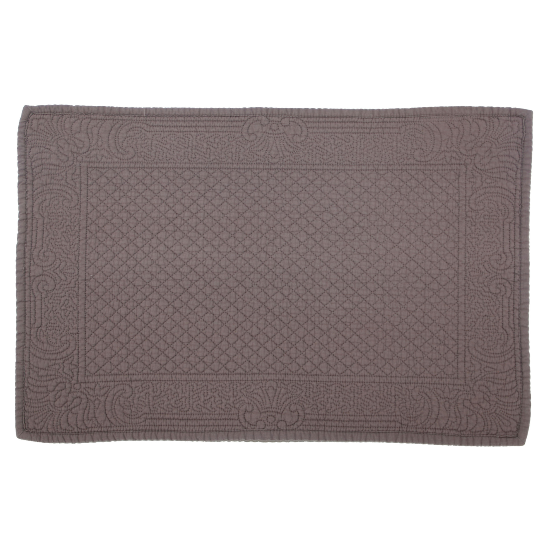 Set de table matelassé - Taupe
