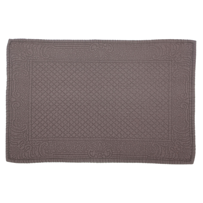 Set de table matelassé - Taupe