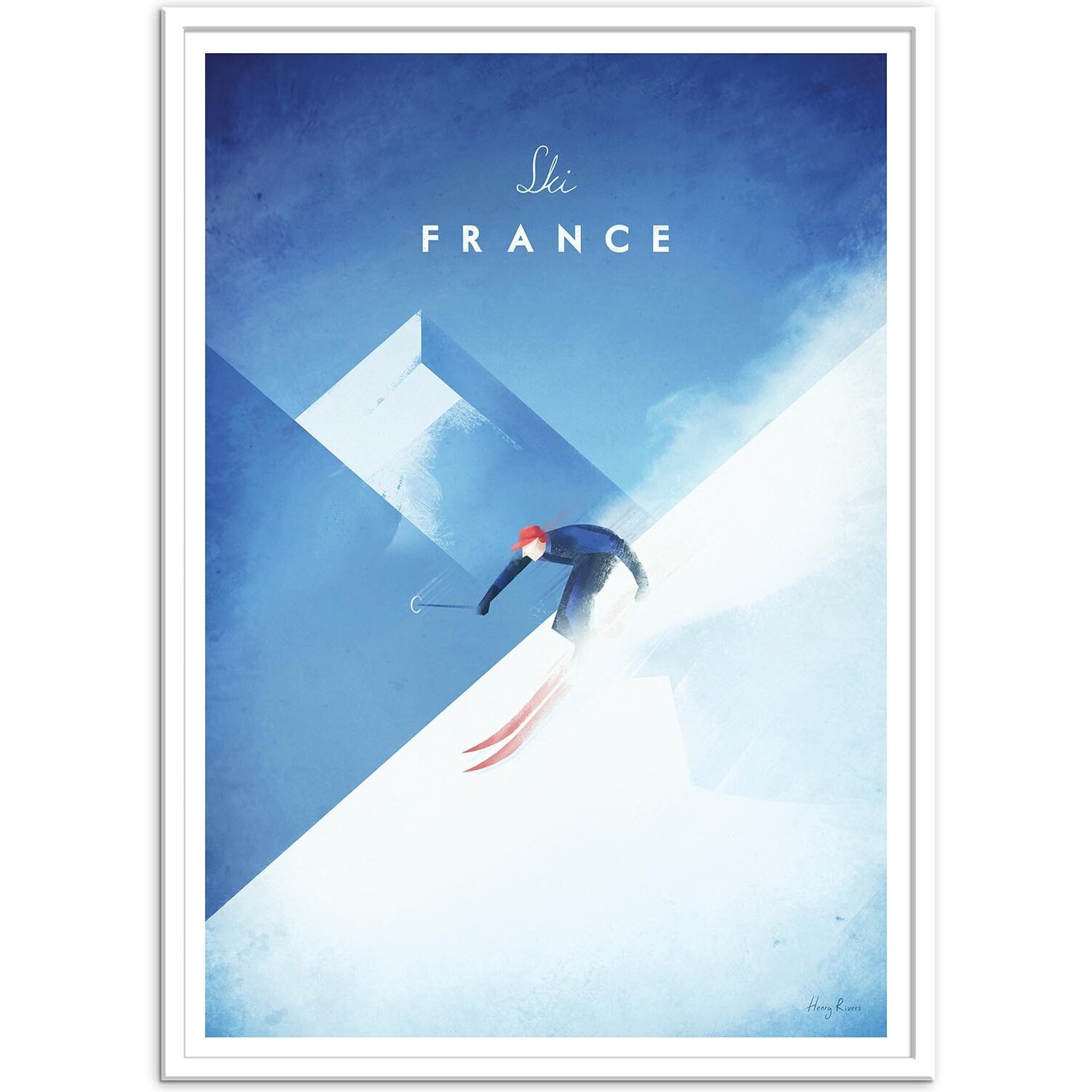 Affiche - Ski France - Henry Rivers
