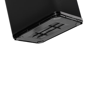 Cubo de basura inteligente sin patas con apertura automática o contacto manual, negro.