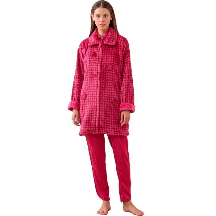 Vestaglia donna coral piedini Noidinotte