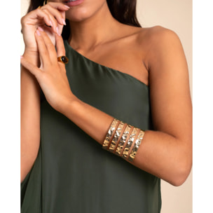 Brazalete de mujer con acabado texturizado