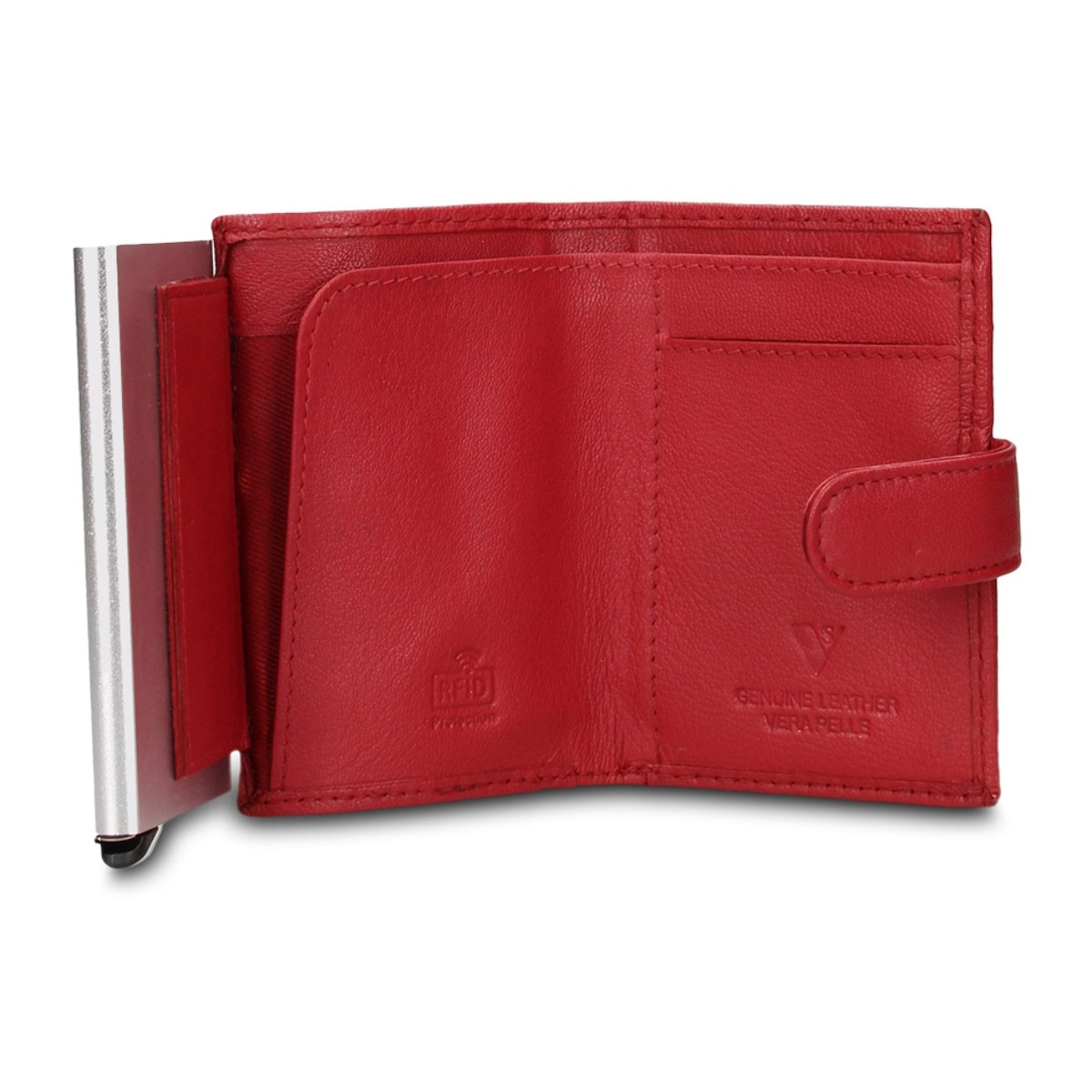 Portafoglio uomo in vera pelle - Modello Bastian Pro - Casual - 6.5 x 10.5 x 2.0 cm