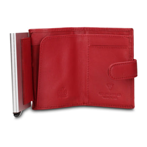 Portafoglio uomo in vera pelle - Modello Bastian Pro - Casual - 6.5 x 10.5 x 2.0 cm