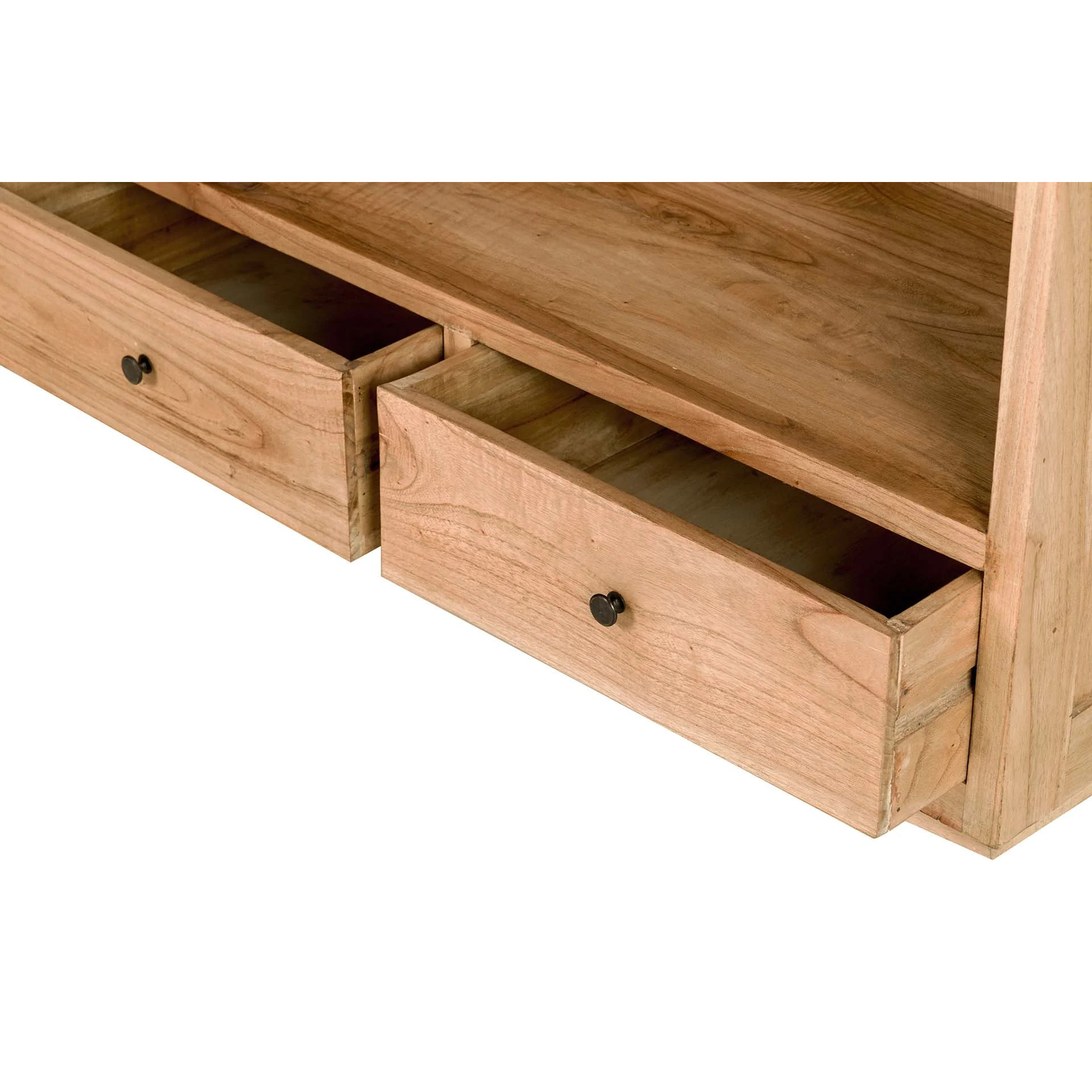 Librero Madera Mindi Natural 100x40x185 Cm