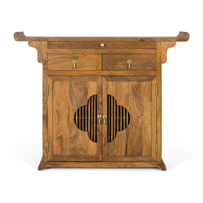 Aparador de Madera de Mango 120 Cm Estilo Oriental