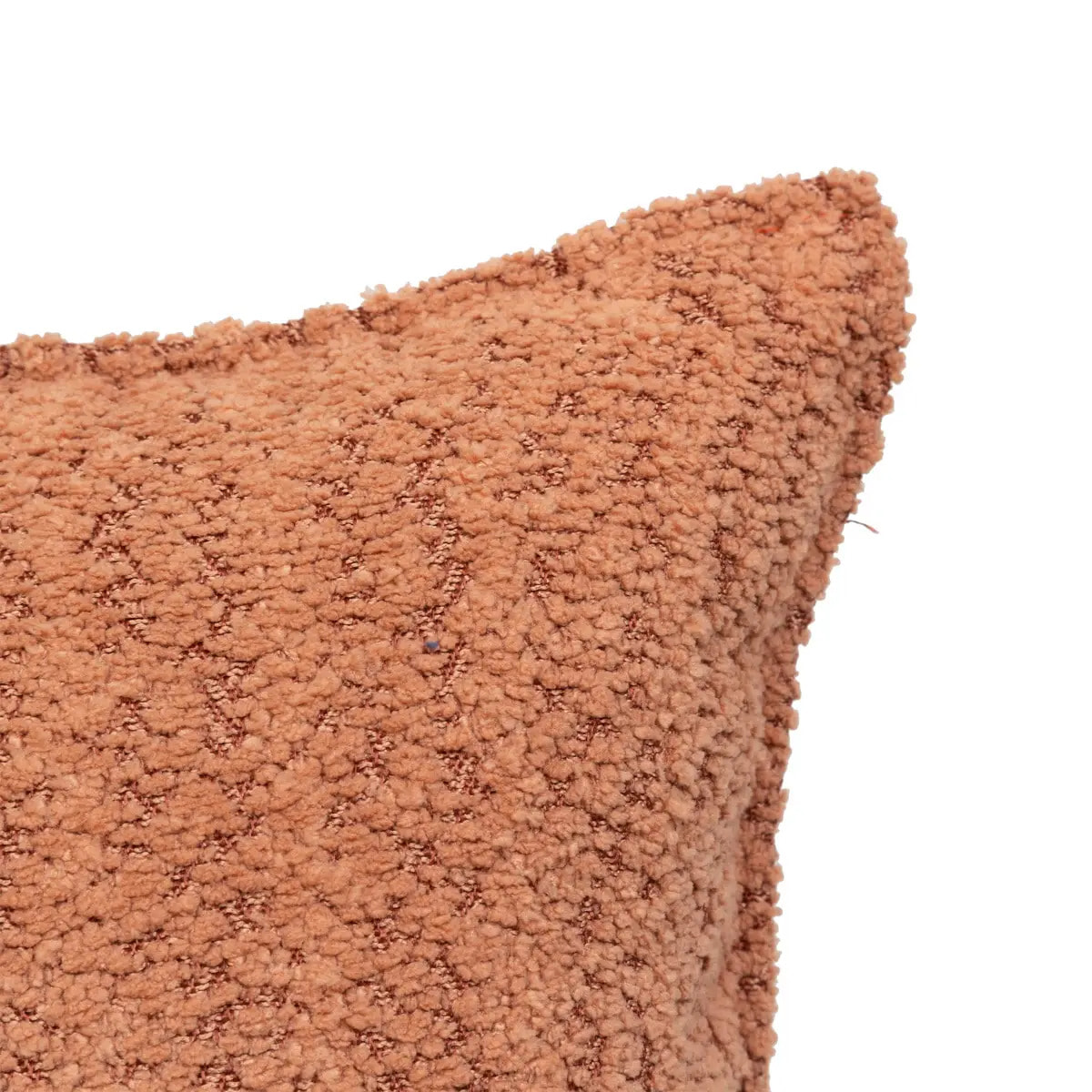 Coussin bouclette Soana terracotta 45x45cm