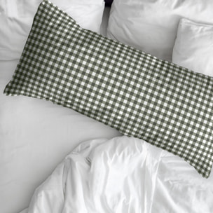 Taie d'oreiller 100% coton Xmas Vichy Vert