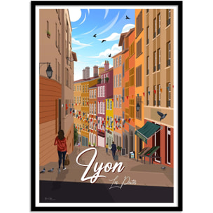 Affiche - Lyon Les Pentes - Benoit Collet
